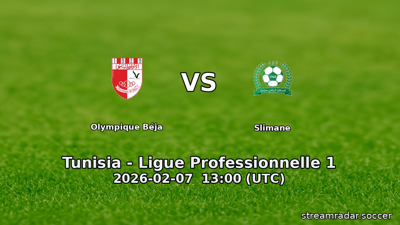 Olympique Béja vs Slimane