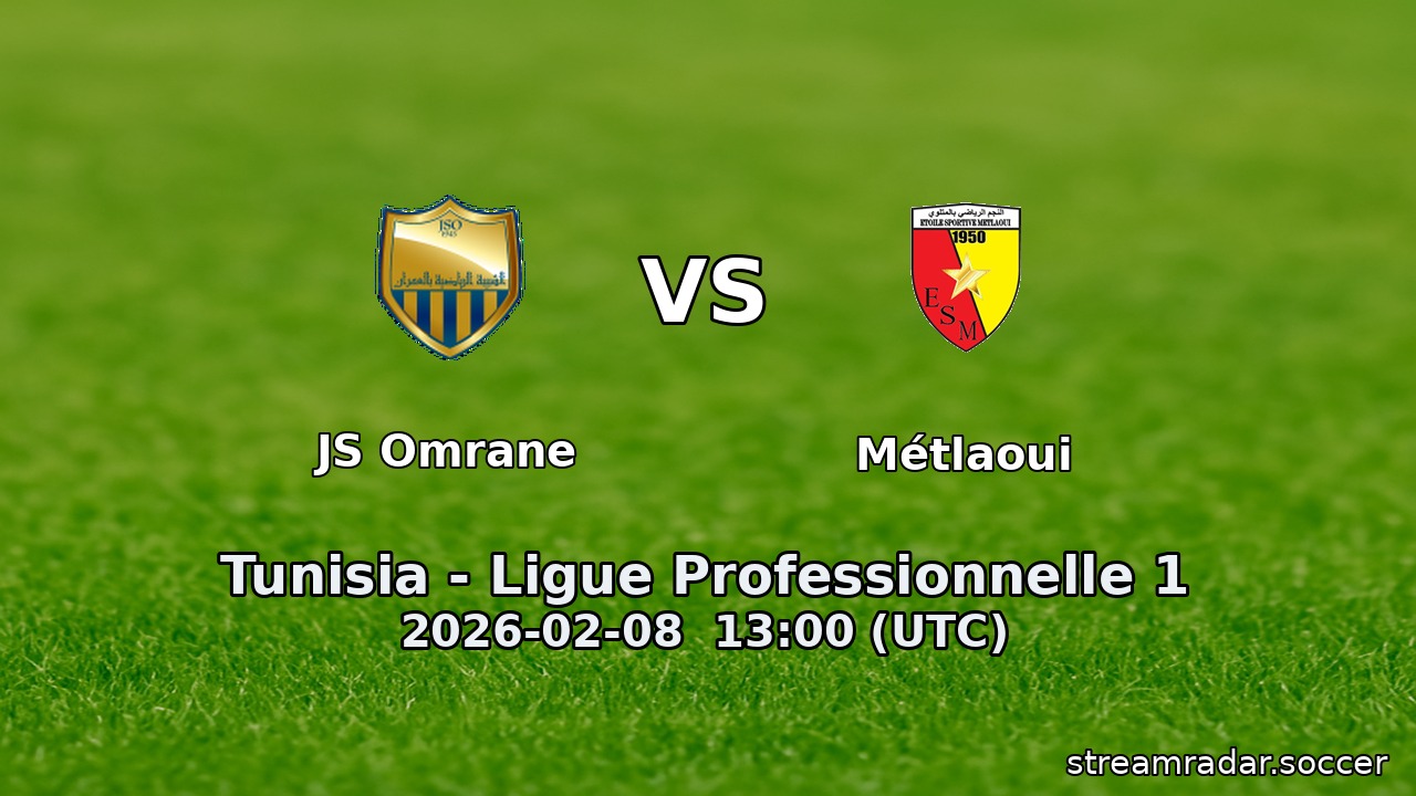 JS Omrane vs Métlaoui