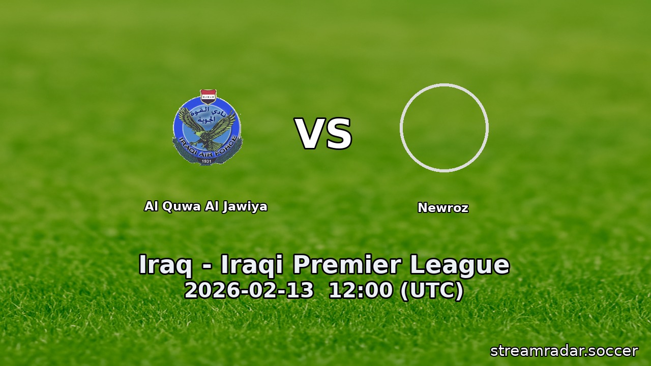 Al Quwa Al Jawiya vs Newroz