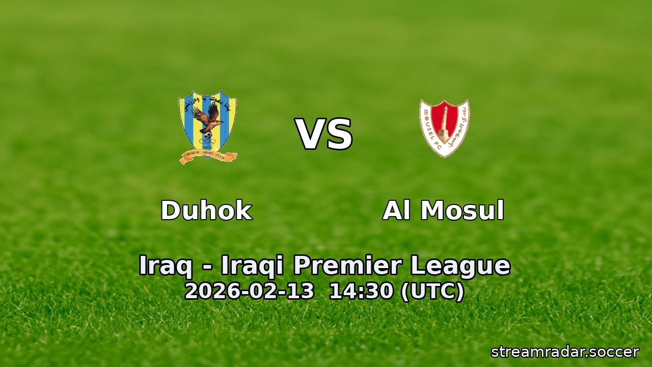 Duhok vs Al Mosul