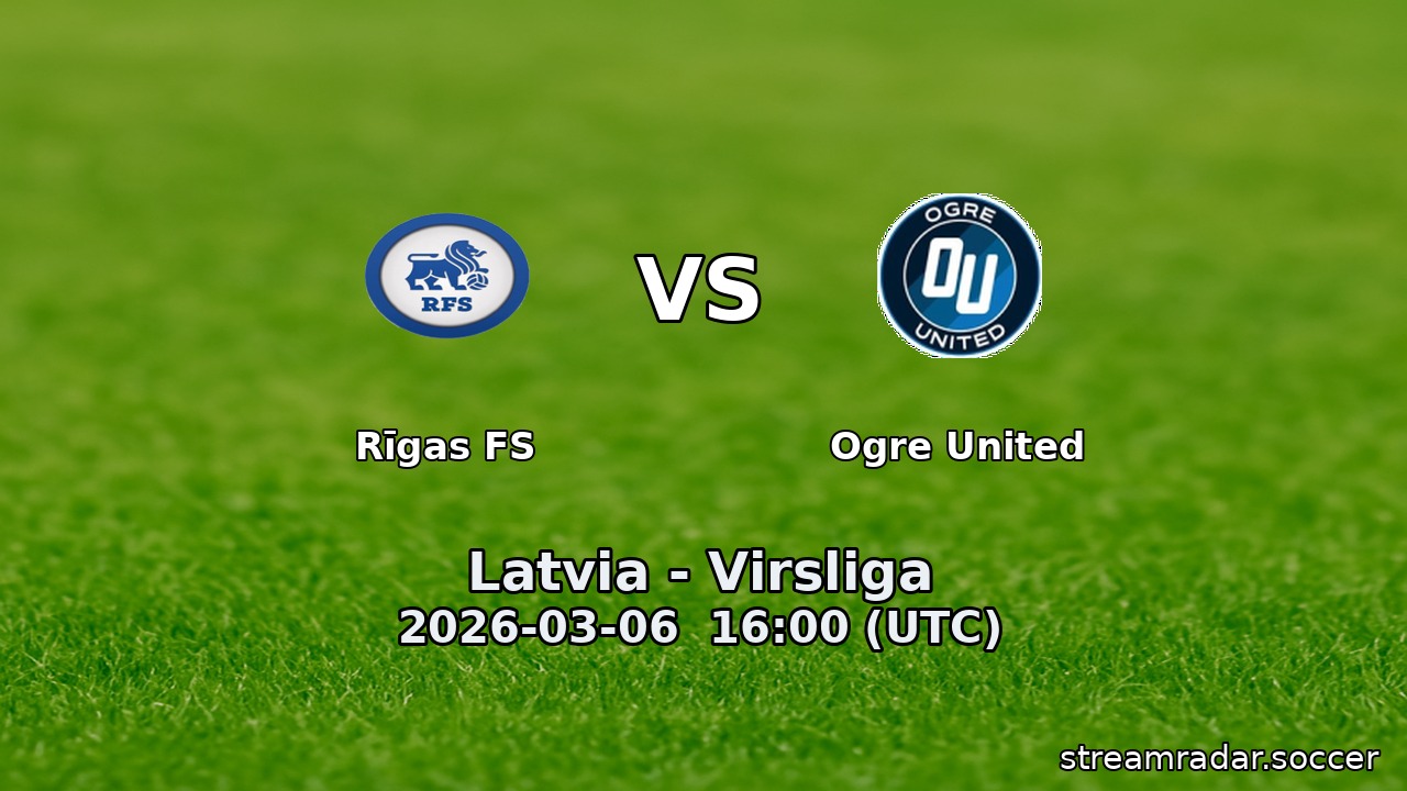 Rīgas FS vs Ogre United