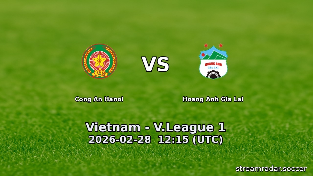 Cong An Hanoi vs Hoang Anh Gia Lai