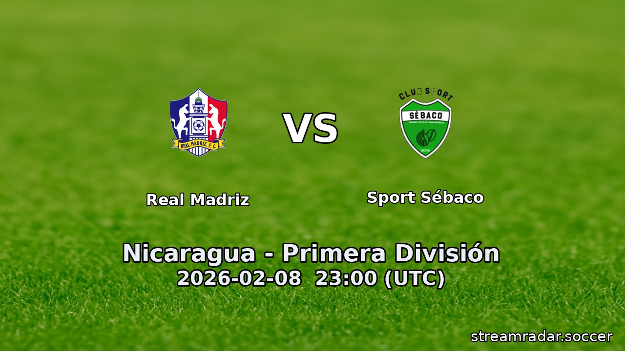 Real Madriz vs Sport Sébaco