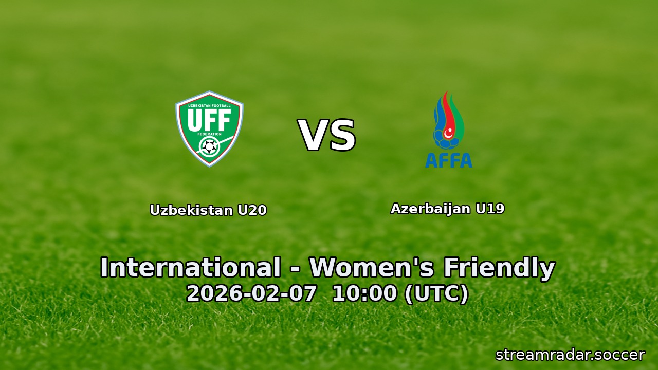 Uzbekistan U20 vs Azerbaijan U19