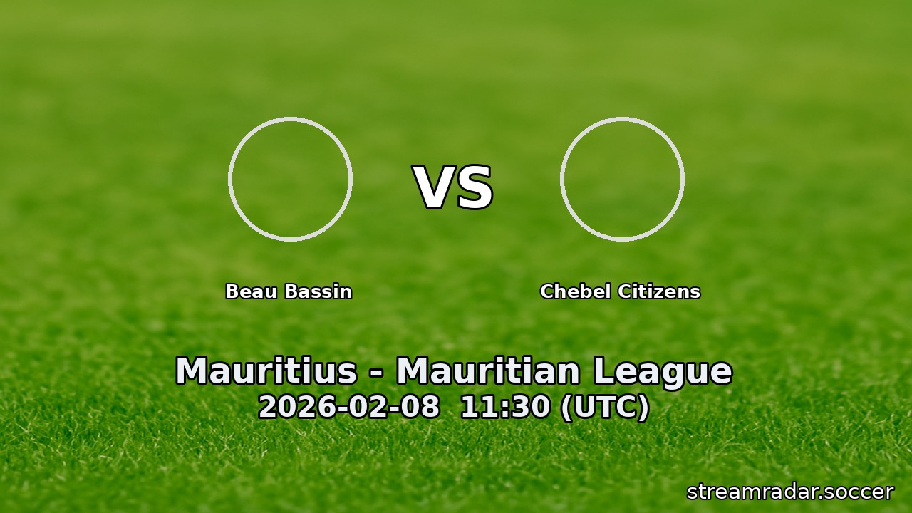 Beau Bassin vs Chebel Citizens