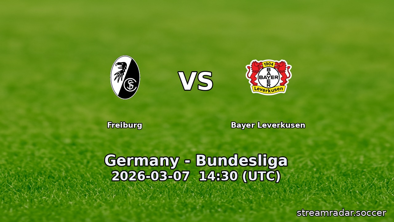 Freiburg vs Bayer Leverkusen