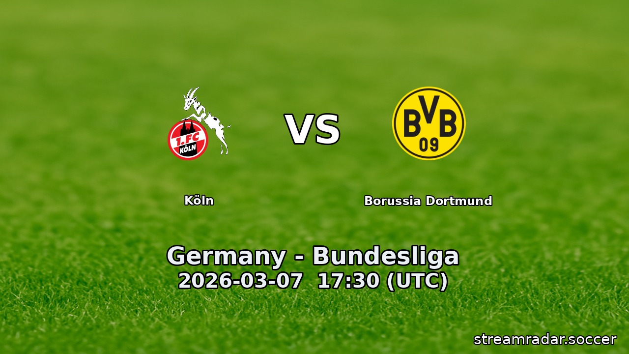 Köln vs Borussia Dortmund