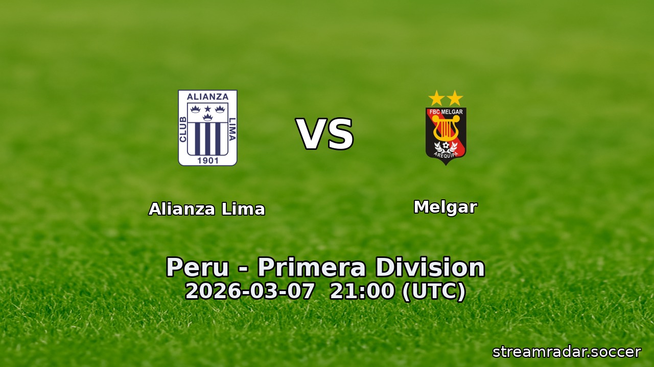 Alianza Lima vs Melgar