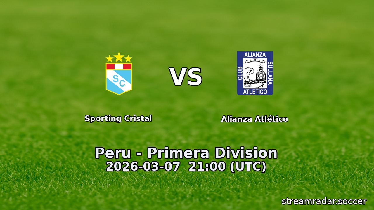Sporting Cristal vs Alianza Atlético