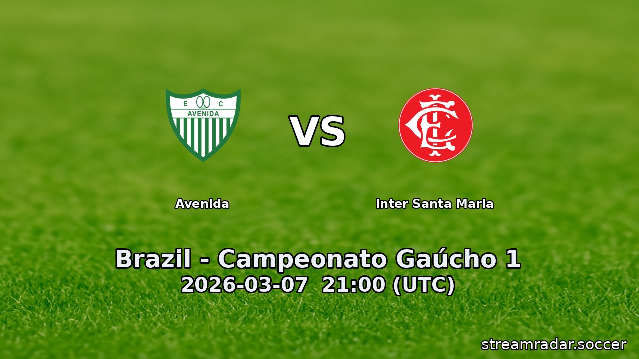 Avenida vs Inter Santa Maria