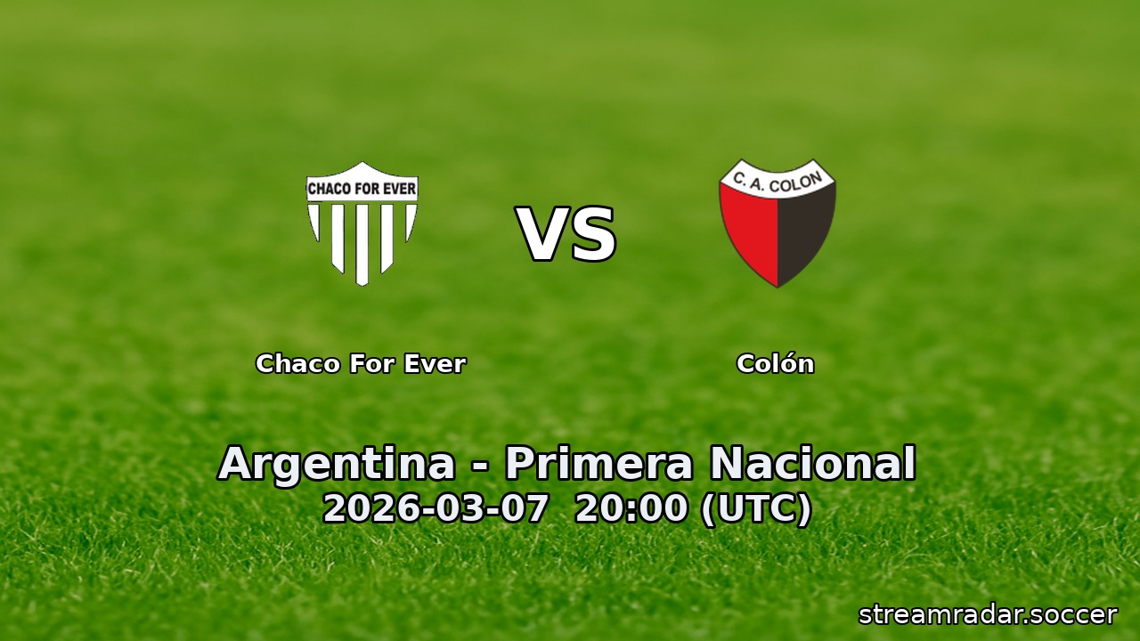 Chaco For Ever vs Colón