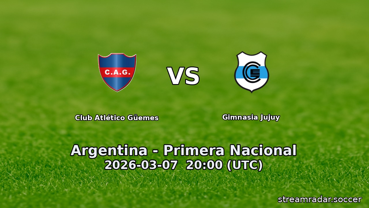 Club Atlético Güemes vs Gimnasia Jujuy