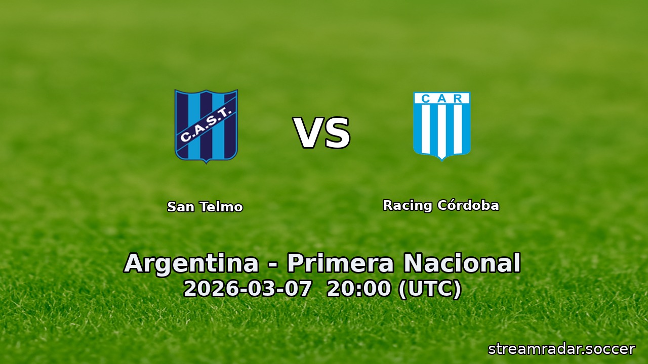 San Telmo vs Racing Córdoba