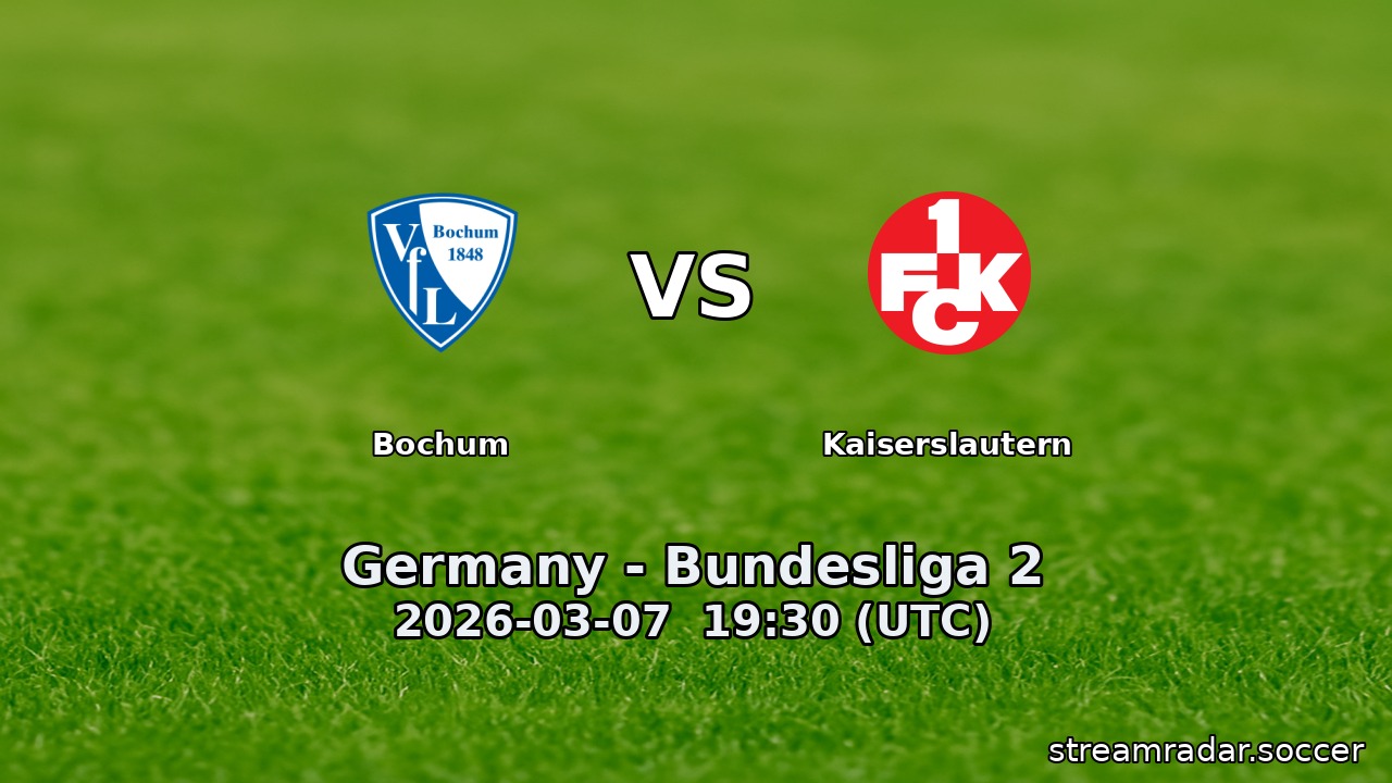 Bochum vs Kaiserslautern