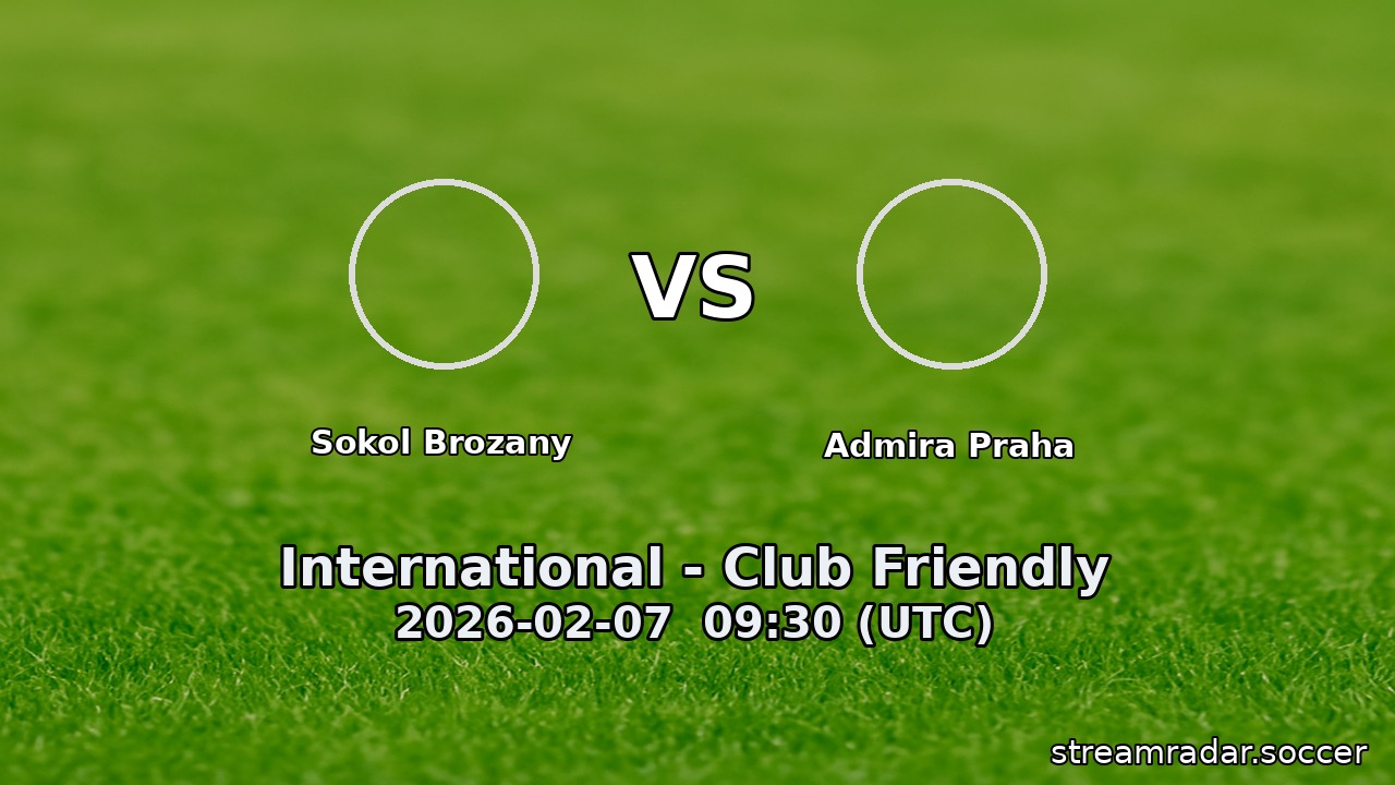 Sokol Brozany vs Admira Praha