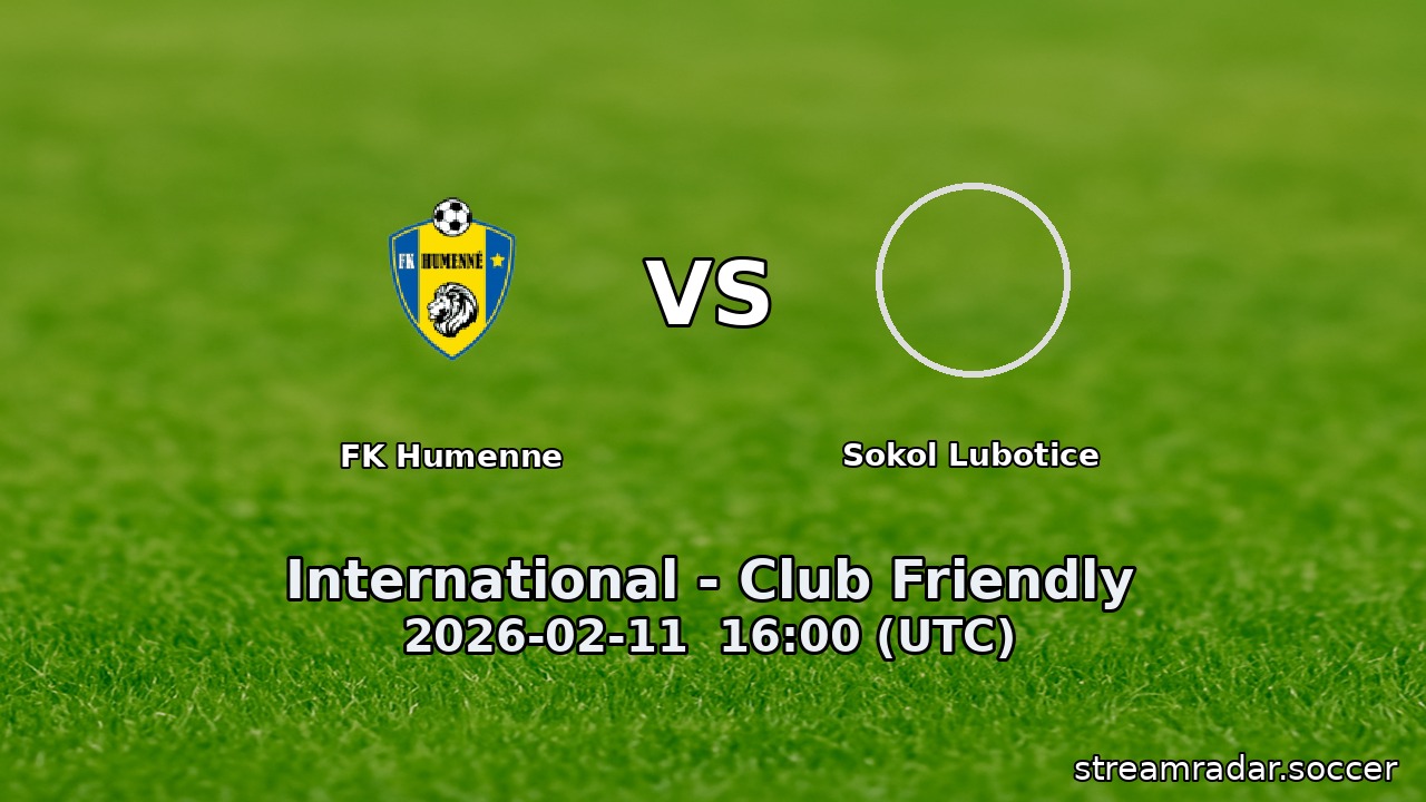 FK Humenne vs Sokol Lubotice