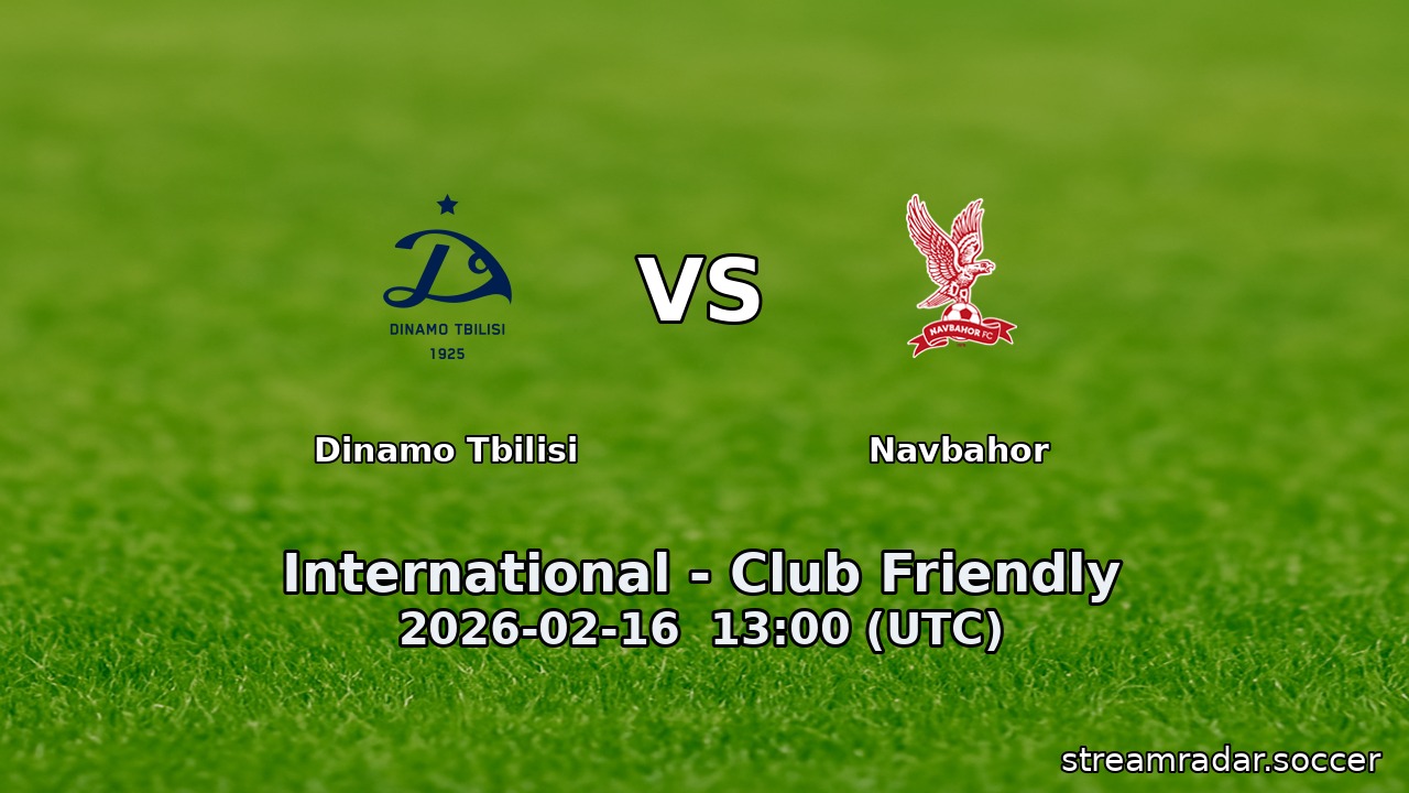Dinamo Tbilisi vs Navbahor