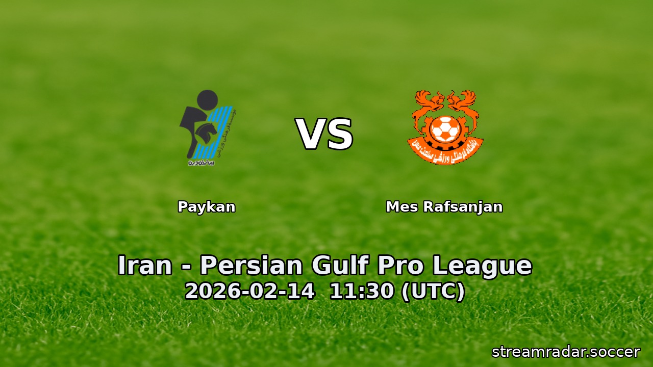 Paykan vs Mes Rafsanjan