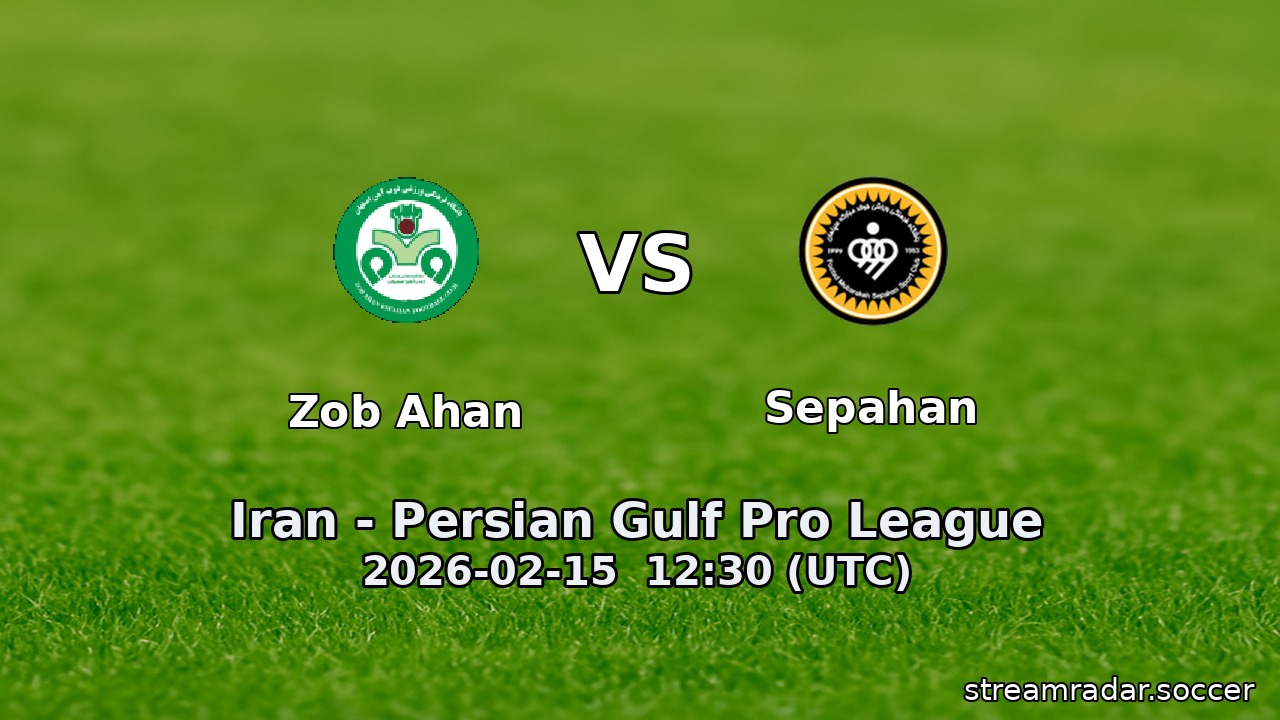 Zob Ahan vs Sepahan