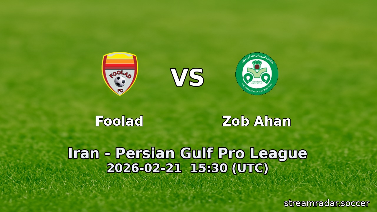 Foolad vs Zob Ahan