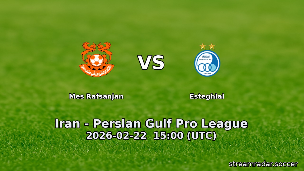 Mes Rafsanjan vs Esteghlal