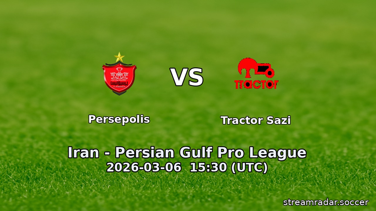 Persepolis vs Tractor Sazi