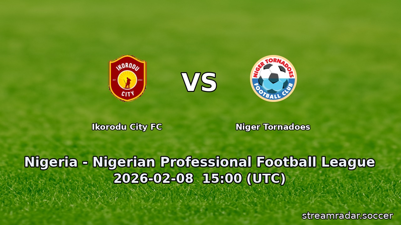 Ikorodu City FC vs Niger Tornadoes