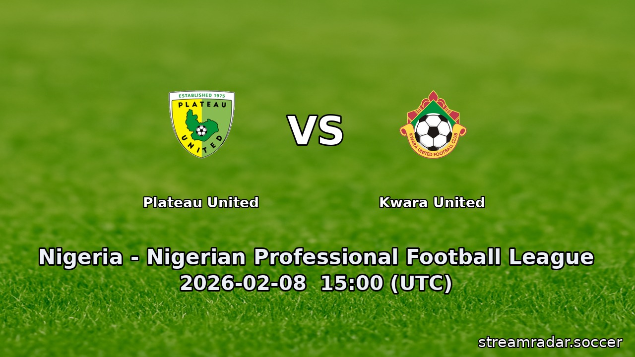 Plateau United vs Kwara United
