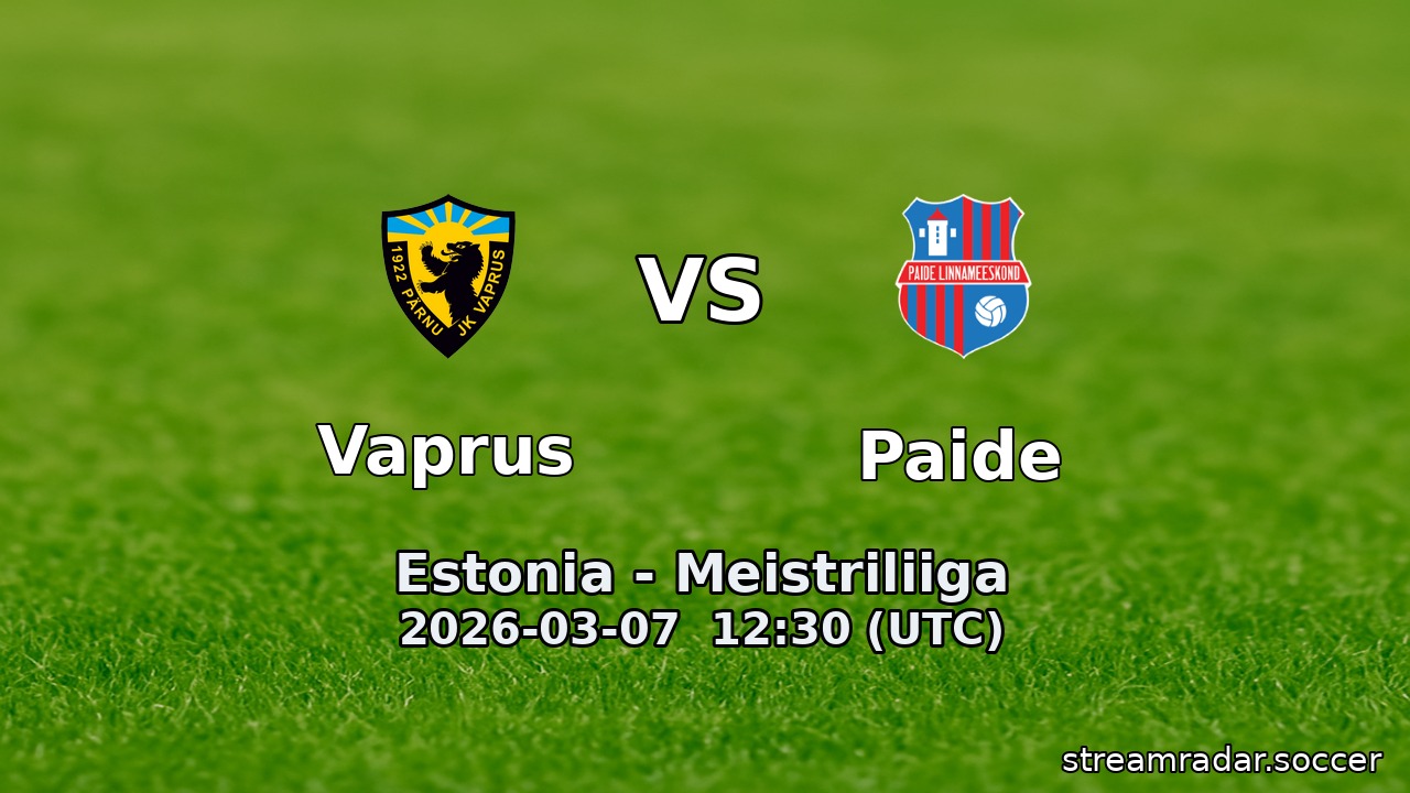 Vaprus vs Paide