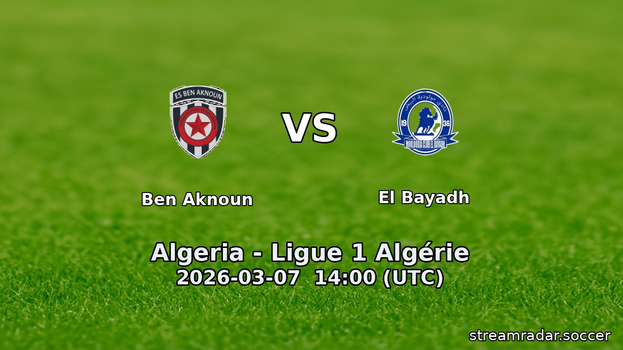Ben Aknoun vs El Bayadh
