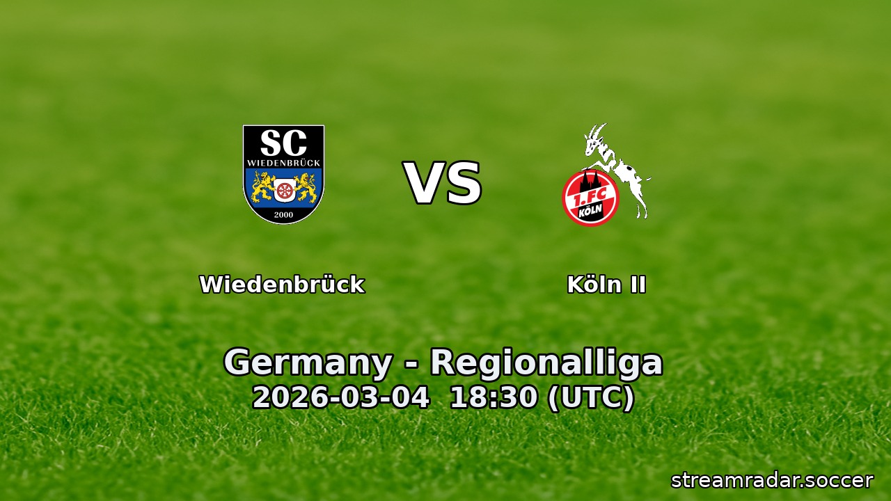 Wiedenbrück vs Köln II