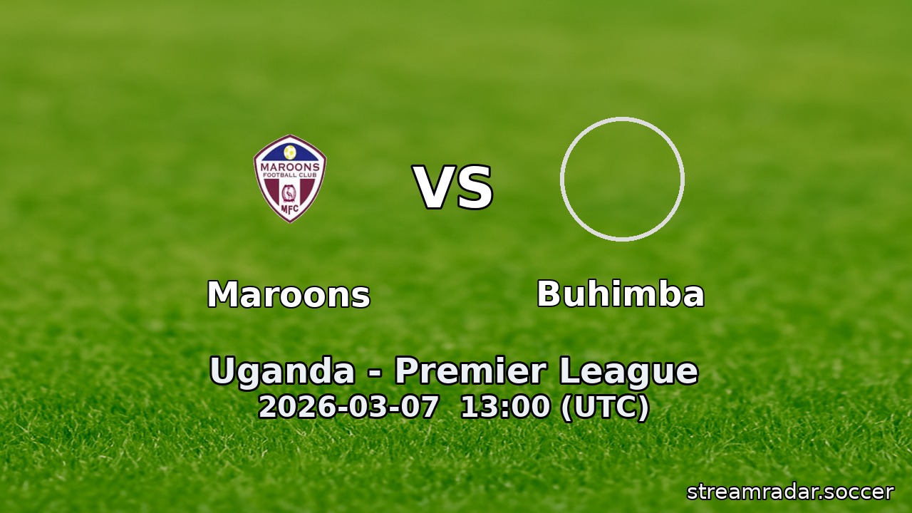 Maroons vs Buhimba