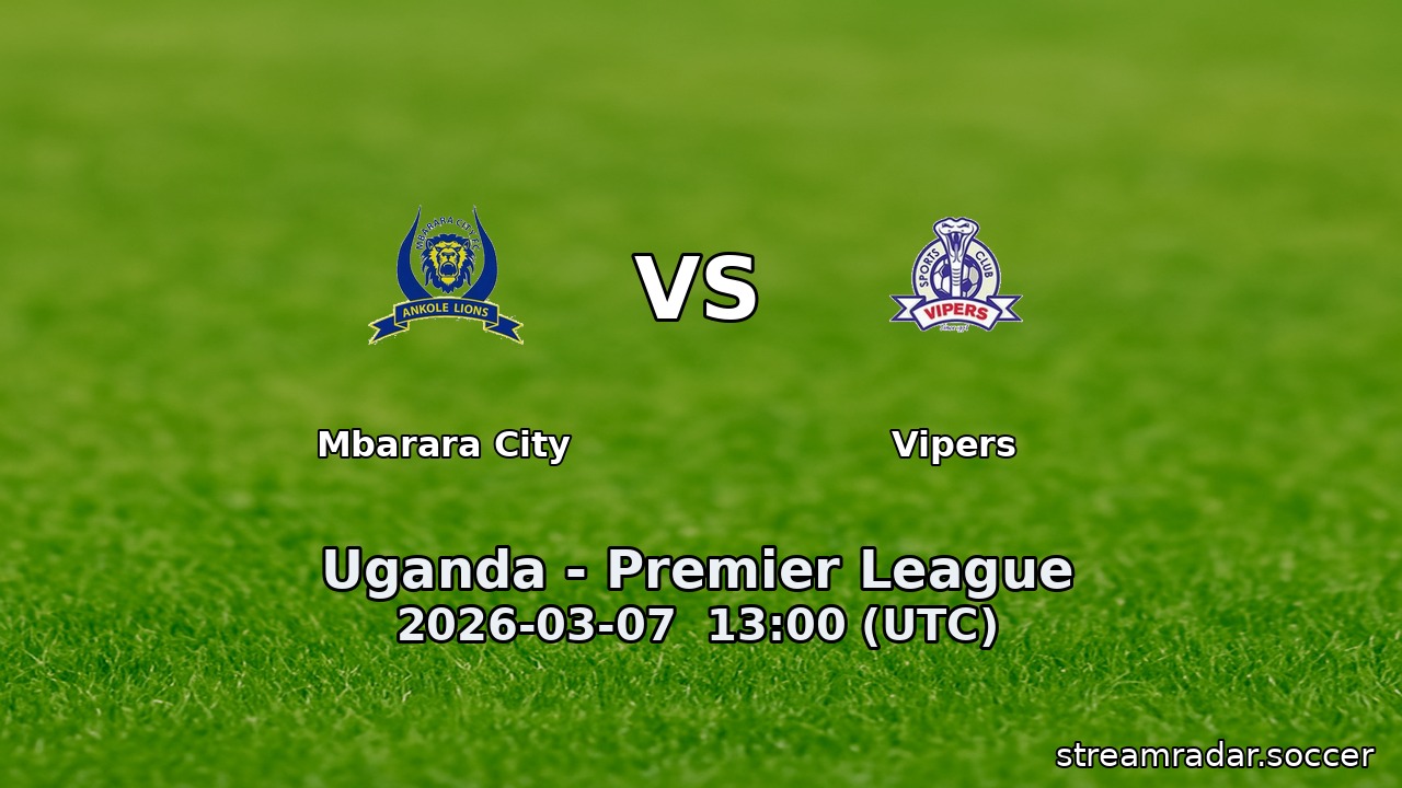Mbarara City vs Vipers