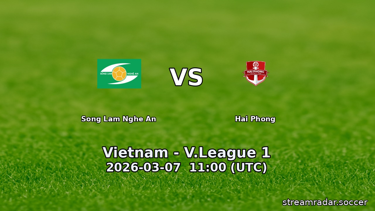 Song Lam Nghe An vs Hai Phong