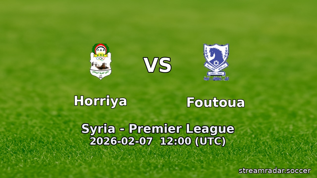 Horriya vs Foutoua