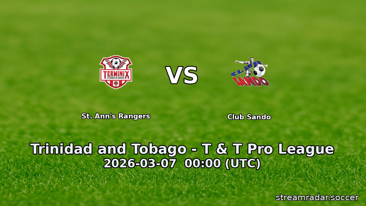 St. Ann's Rangers vs Club Sando