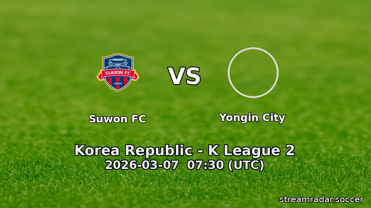 Suwon FC vs Yongin City