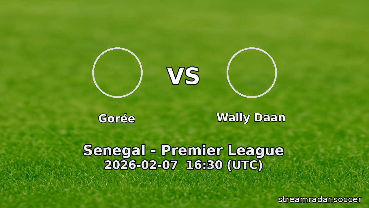 Gorée vs Wally Daan