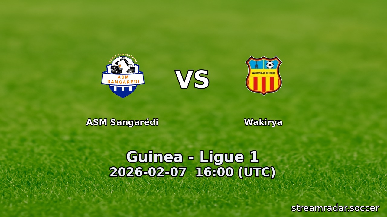 ASM Sangarédi vs Wakirya