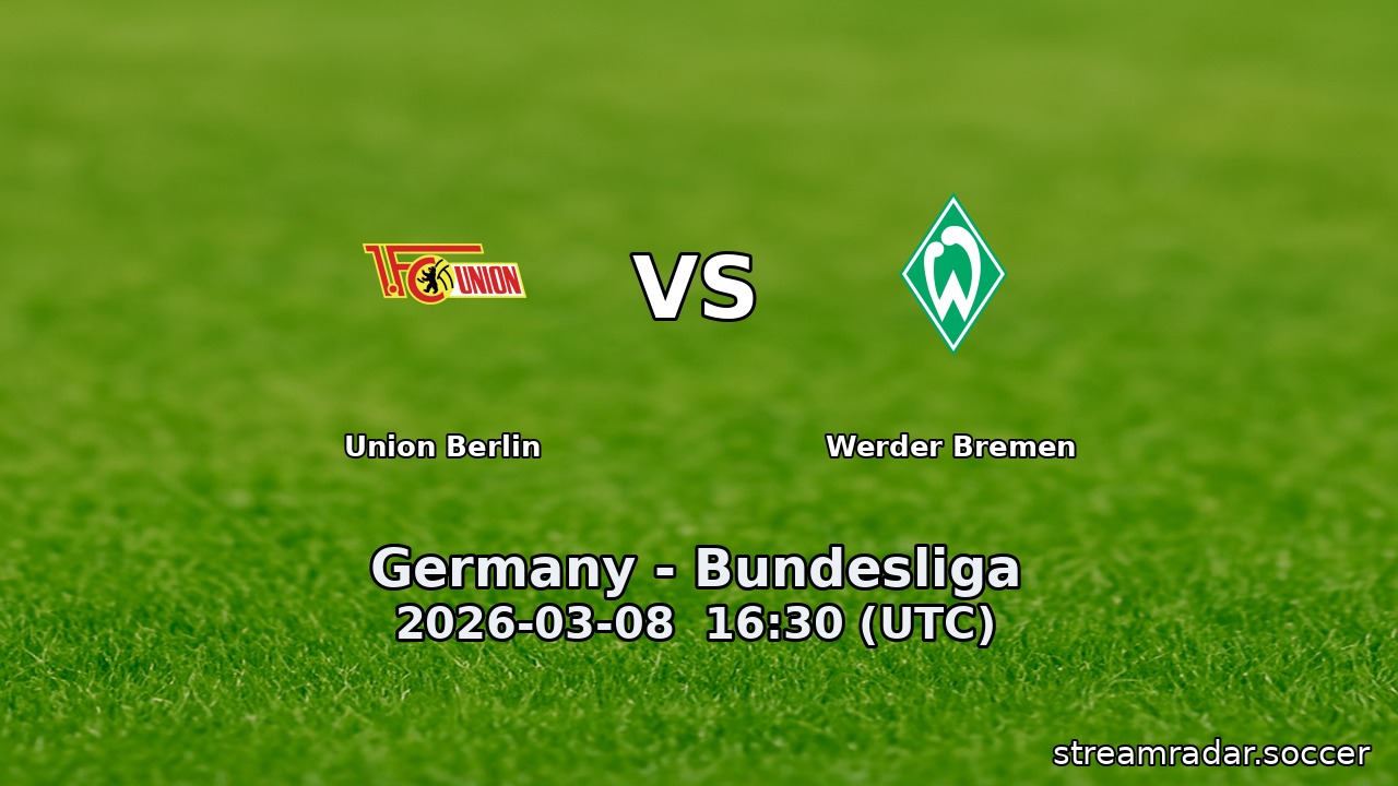 Union Berlin vs Werder Bremen