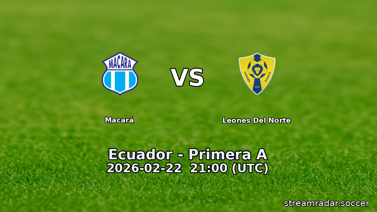 Macará vs Leones Del Norte