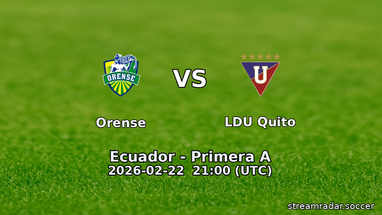 Orense vs LDU Quito