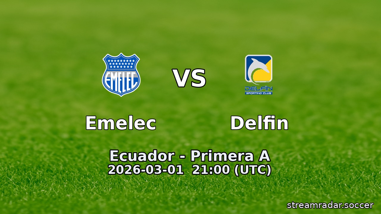 Emelec vs Delfin