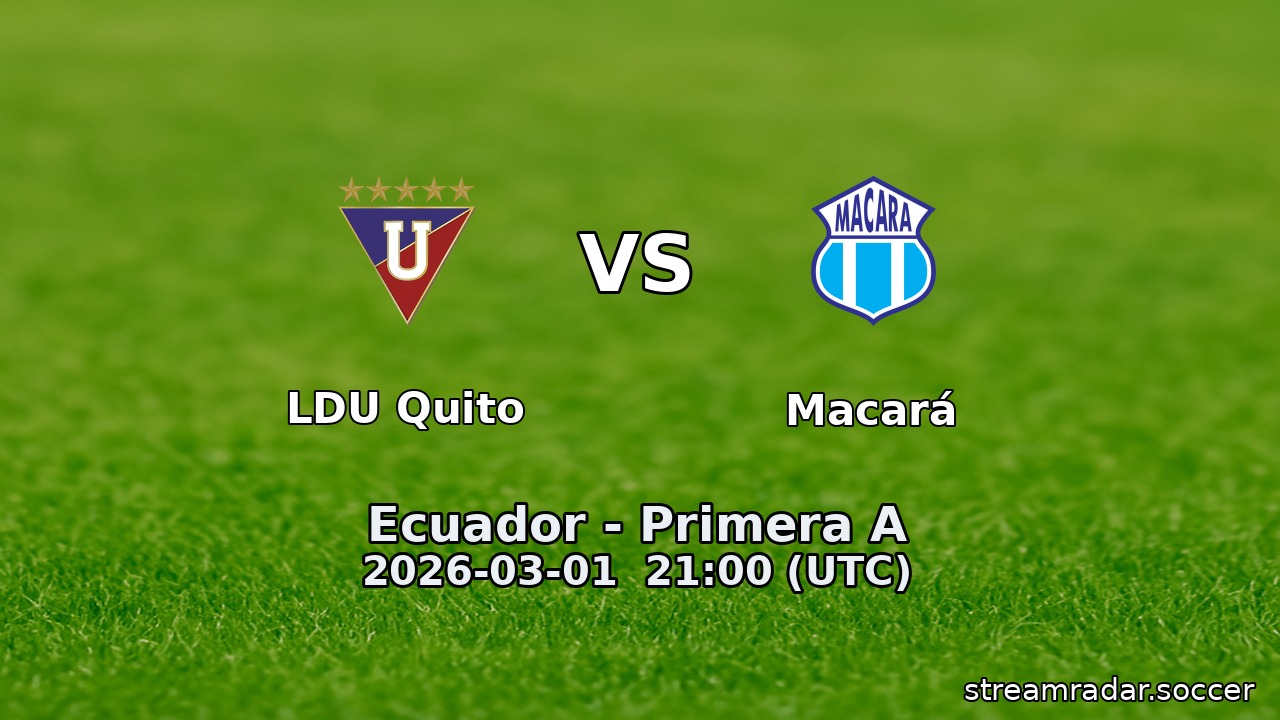LDU Quito vs Macará