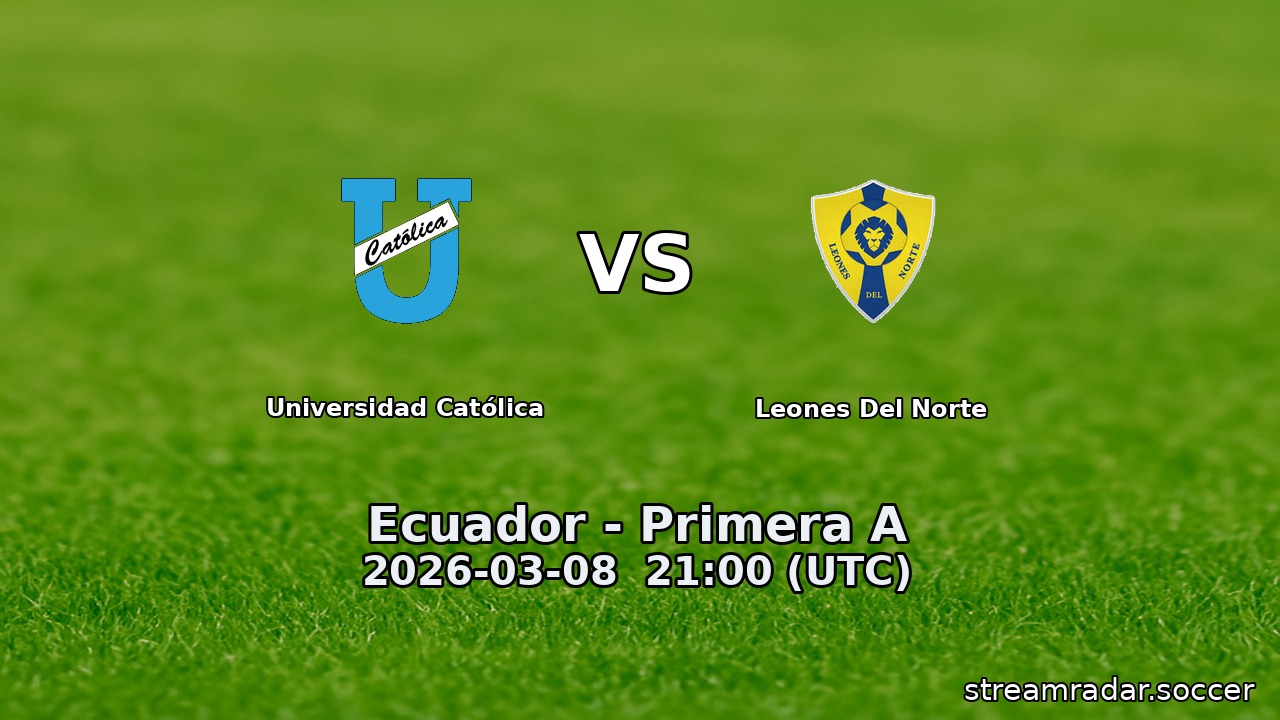Universidad Católica vs Leones Del Norte