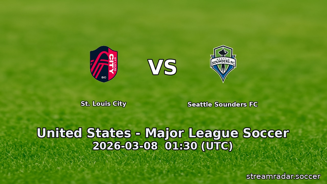 St. Louis City vs Seattle Sounders FC