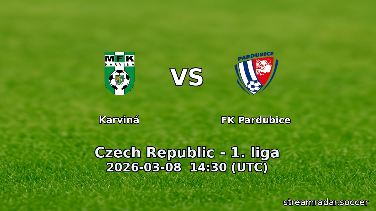 Karviná vs FK Pardubice