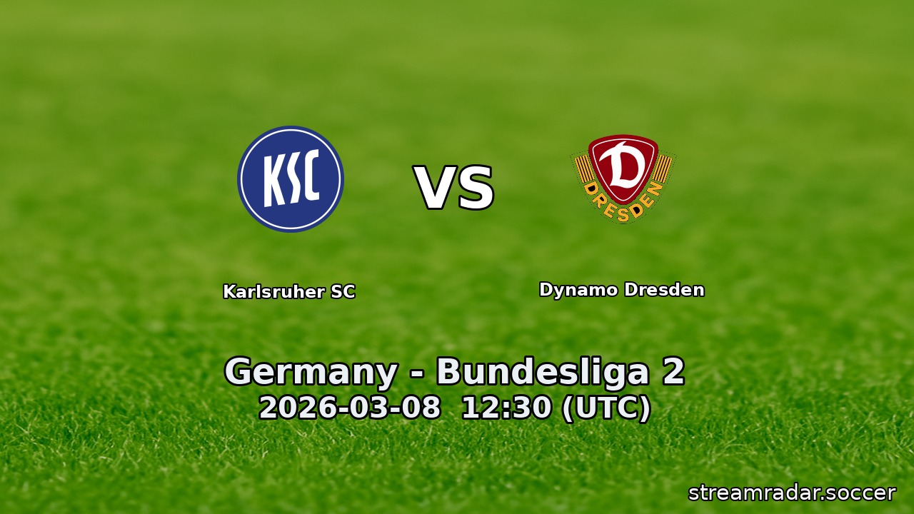 Karlsruher SC vs Dynamo Dresden