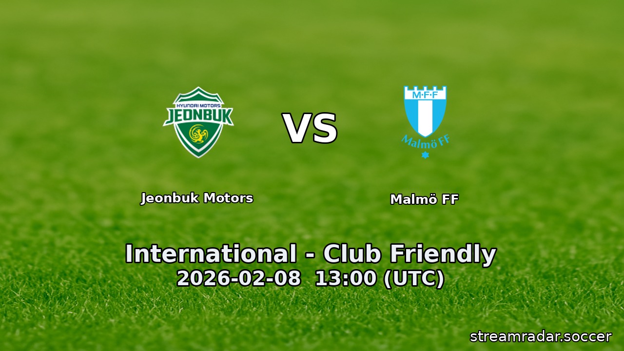 Jeonbuk Motors vs Malmö FF