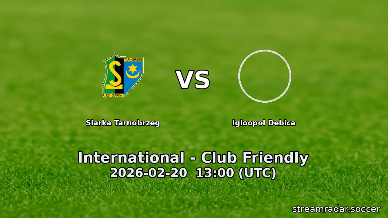 Siarka Tarnobrzeg vs Igloopol Debica